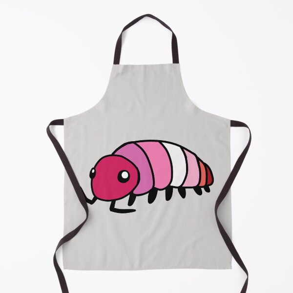Item preview, Pride Flag Lesbian Isopod Woodlouse designed and sold by doodledont.