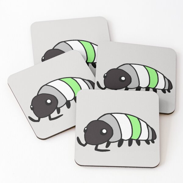 Item preview, Pride Flag Agender Isopod Woodlouse designed and sold by doodledont.