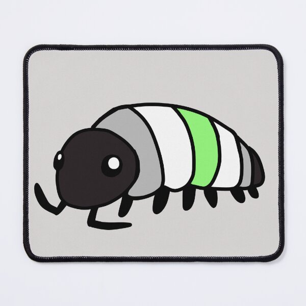 Item preview, Pride Flag Agender Isopod Woodlouse designed and sold by doodledont.