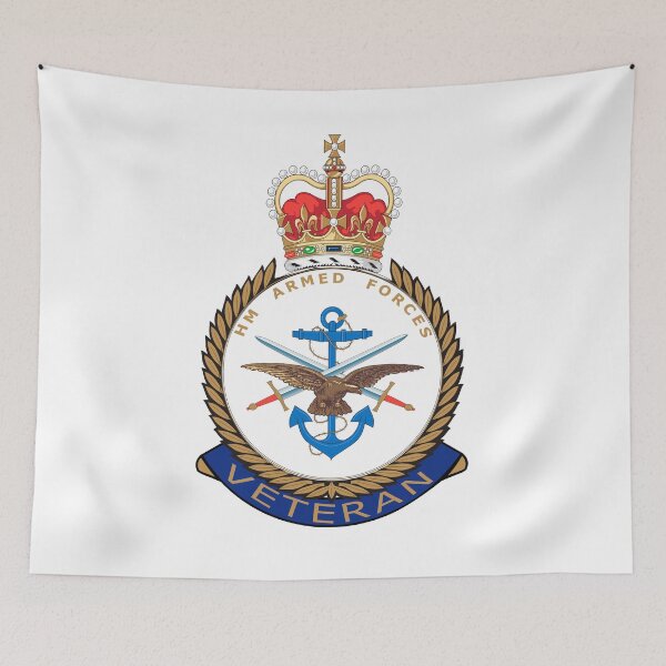 Item preview, British Armed Forces MOD Veterans UK (pin badge) designed and sold by LaughingProf.