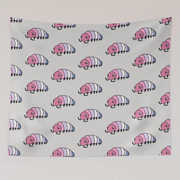 Item preview, Pride Flag Bigender Isopod Woodlouse designed and sold by doodledont.
