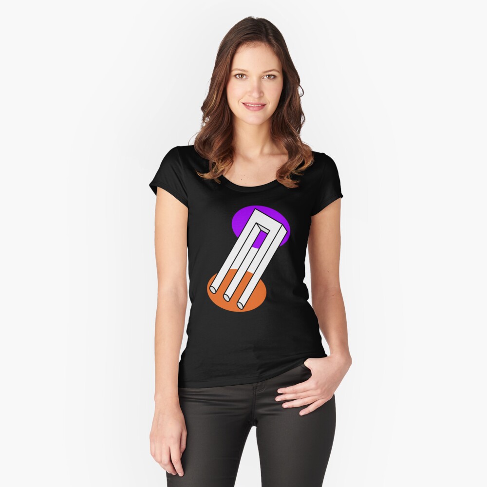Vista previa del artículo con la obra «Camiseta entallada de cuello ancho», diseñado y vendido por indiranoizia.