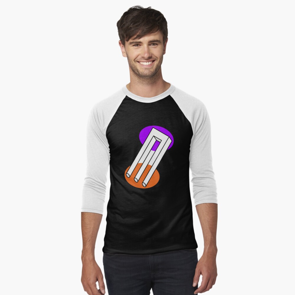 Vista previa del artículo con la obra «Camiseta ¾ estilo béisbol», diseñado y vendido por indiranoizia.