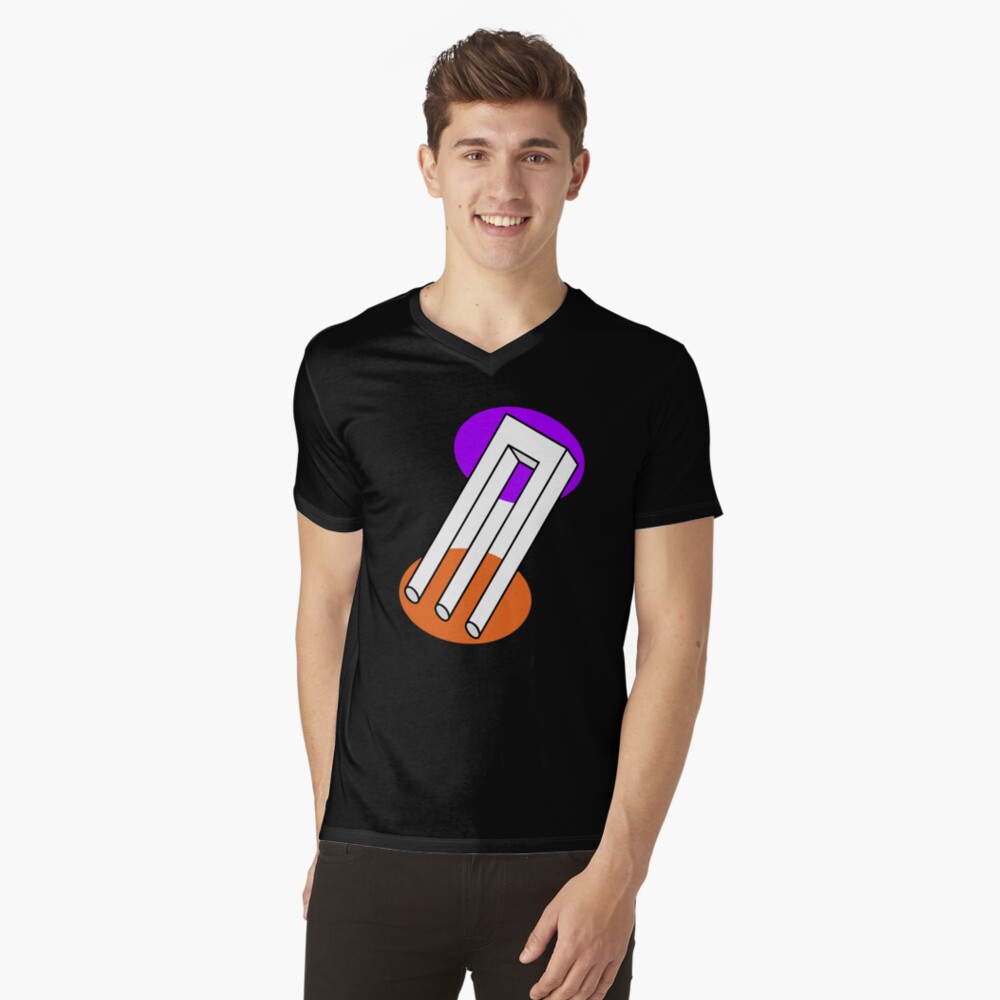 Vista previa del artículo con la obra «Camiseta de cuello en V», diseñado y vendido por indiranoizia.