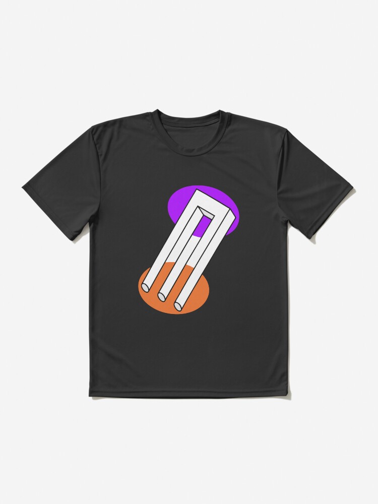 Imagen 2 de 7, Camiseta deportiva con la obra Ilusión óptica Horquilla imposible, diseñada y vendida por indiranoizia.