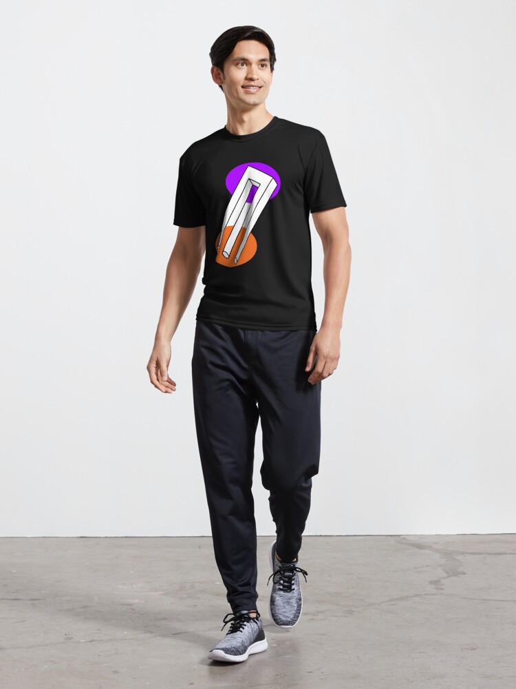 Imagen 5 de 7, Camiseta deportiva con la obra Ilusión óptica Horquilla imposible, diseñada y vendida por indiranoizia.