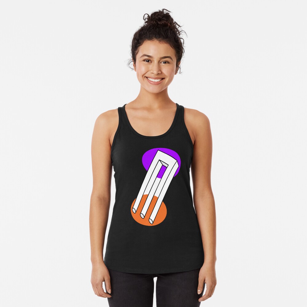Vista previa del artículo con la obra «Camiseta con espalda nadadora», diseñado y vendido por indiranoizia.