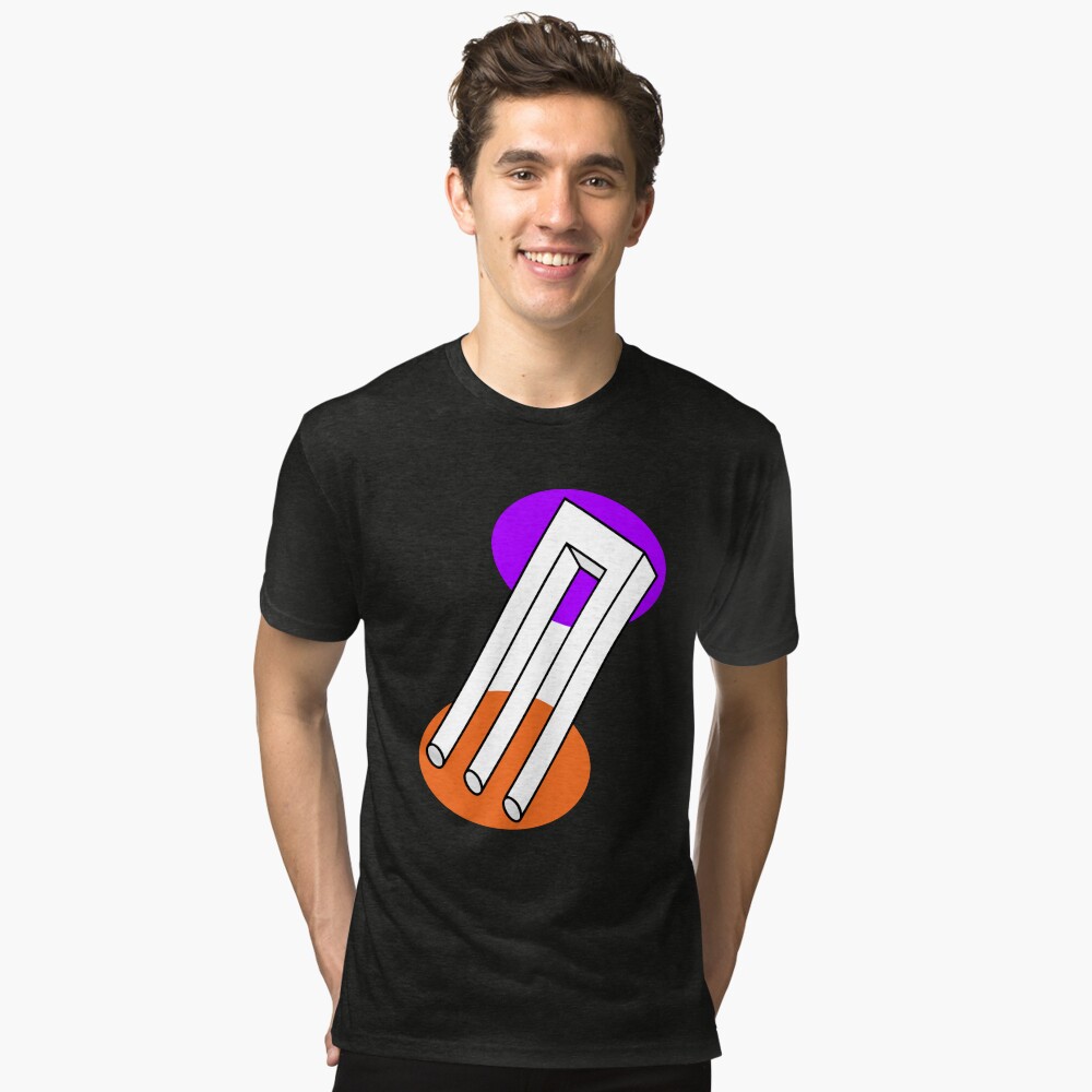 Vista previa del artículo con la obra «Camiseta de tejido mixto», diseñado y vendido por indiranoizia.