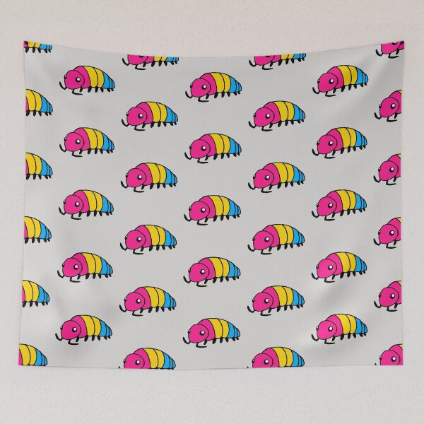 Item preview, Pride Flag Pan Isopod Woodlouse designed and sold by doodledont.