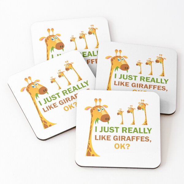 Item preview, I Just Really Like Giraffes, OK Cute Giraffes designed and sold by Rami Khalifah.