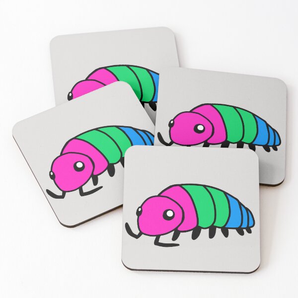 Artikelvorschau, Pride Flagge Poly Isopod Kellerassel entworfen und verkauft von doodledont.