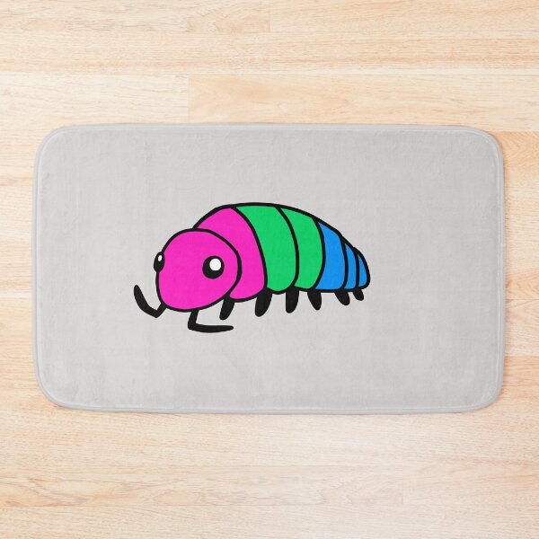 Item preview, Pride Flag Poly Isopod Woodlouse designed and sold by doodledont.
