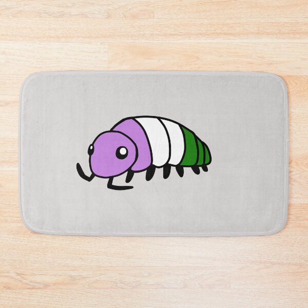 Item preview, Pride Flag Genderqueer Isopod Woodlouse designed and sold by doodledont.