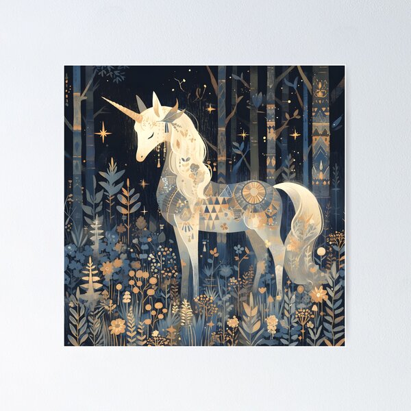 Item preview, Mystical Starry Unicorn designed and sold by John-NW-Shop.