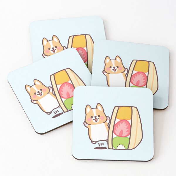 Item preview, Fruit sandwich - Fruit corgi designed and sold by Kappadog.