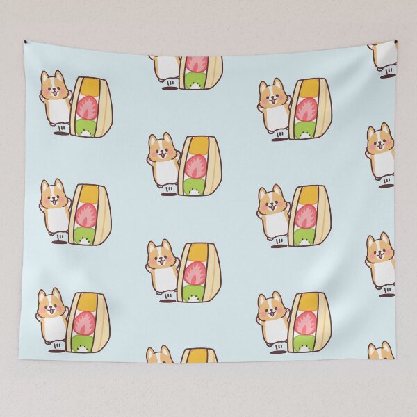 Item preview, Fruit sandwich - Fruit corgi designed and sold by Kappadog.