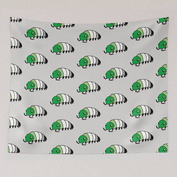 Item preview, Pride Flag Aromantic Isopod Woodlouse designed and sold by doodledont.