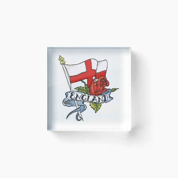 Item preview, England British flag english rose designed and sold by LaughingProf.