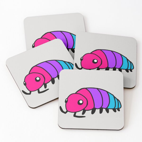 Item preview, Pride Flag Androgynous Isopod Woodlouse designed and sold by doodledont.