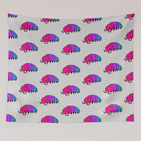 Item preview, Pride Flag Androgynous Isopod Woodlouse designed and sold by doodledont.
