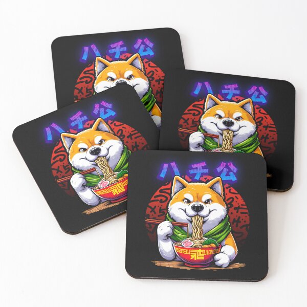 Item preview, Hachiko eating Ramen designed and sold by maurirocha.