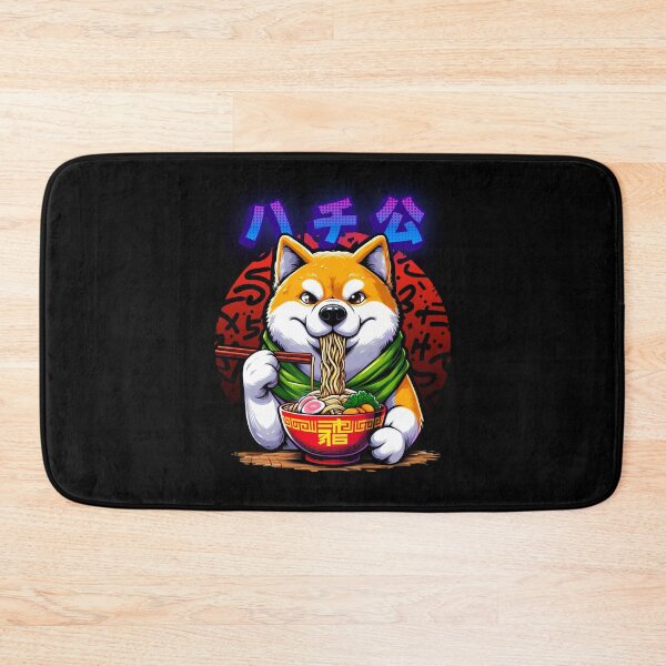 Item preview, Hachiko eating Ramen designed and sold by maurirocha.