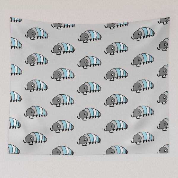 Item preview, Pride Flag Demiboy Isopod Woodlouse designed and sold by doodledont.