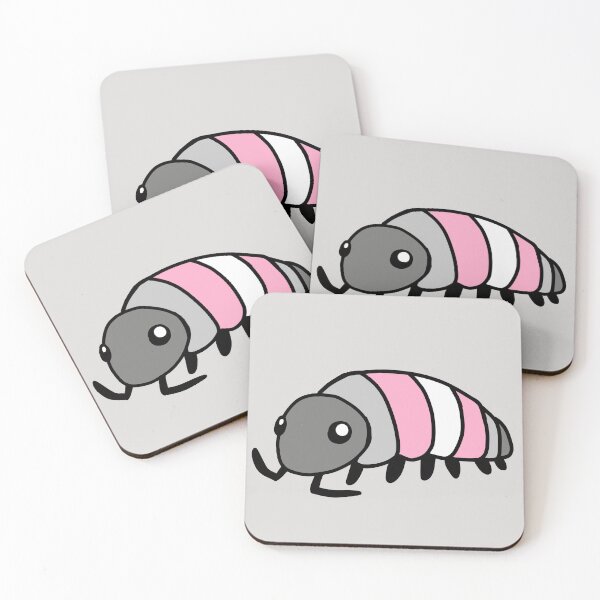Item preview, Pride Flag Demigirl Isopod Woodlouse designed and sold by doodledont.