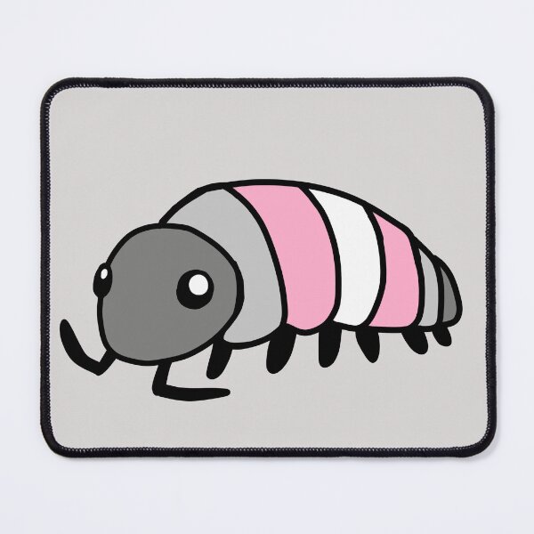 Item preview, Pride Flag Demigirl Isopod Woodlouse designed and sold by doodledont.