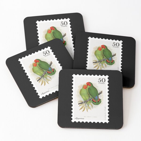 Item preview, West African Love-Bird (Agapornis) Stamp designed and sold by RabbitK.