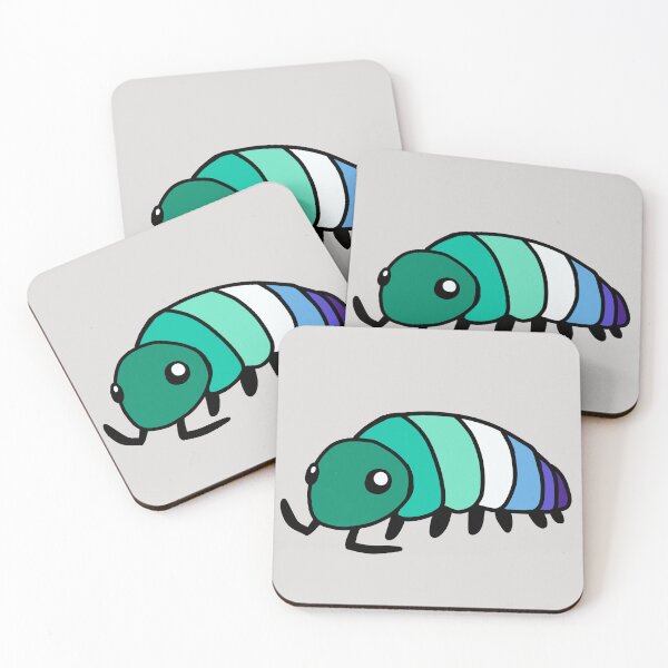Item preview, Pride Flag Gay Isopod Woodlouse designed and sold by doodledont.