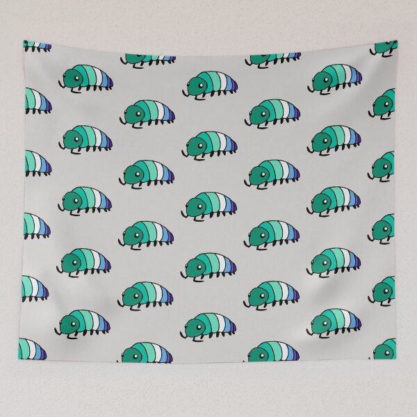 Item preview, Pride Flag Gay Isopod Woodlouse designed and sold by doodledont.