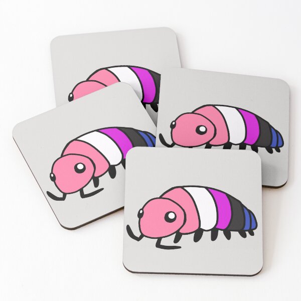 Item preview, Pride Flag Genderfluid Isopod Woodlouse designed and sold by doodledont.