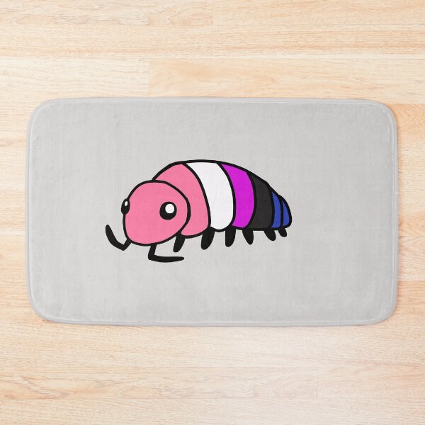 Item preview, Pride Flag Genderfluid Isopod Woodlouse designed and sold by doodledont.