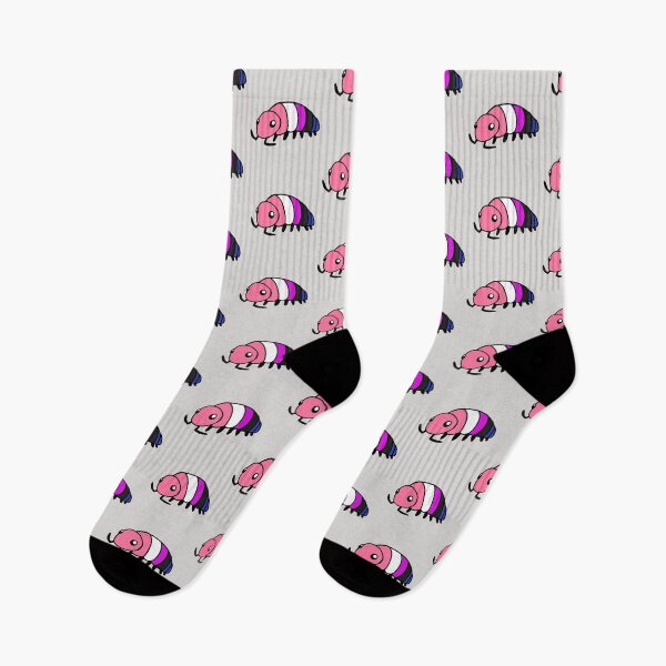 Item preview, Pride Flag Genderfluid Isopod Woodlouse designed and sold by doodledont.