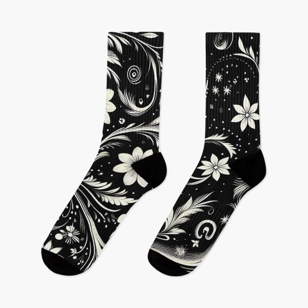 Item preview, Black and White Floral Pattern  designed and sold by GraphicsClub.