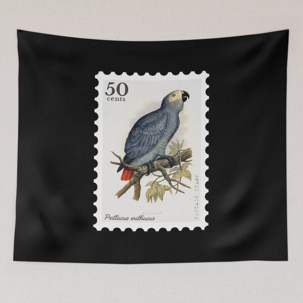 Item preview, Grey Parrot (Psittacus erithacus) Stamp designed and sold by RabbitK.
