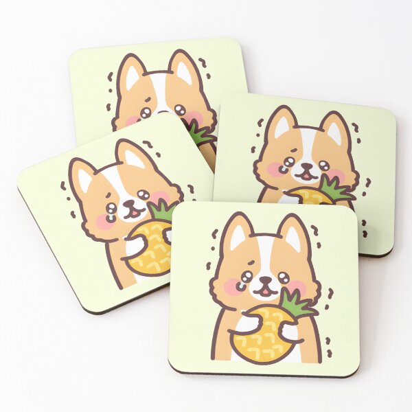 Item preview, Pineapple - Fruit corgi designed and sold by Kappadog.