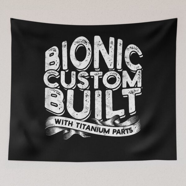 Item preview, Bionic custom built with titanium parts - Knee Surgery T-Shirt designed and sold by WilliamClerc33.