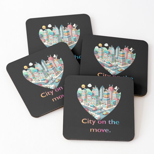 Item preview, Heart-shaped metropolitan city designed and sold by Karina Creative Studio.