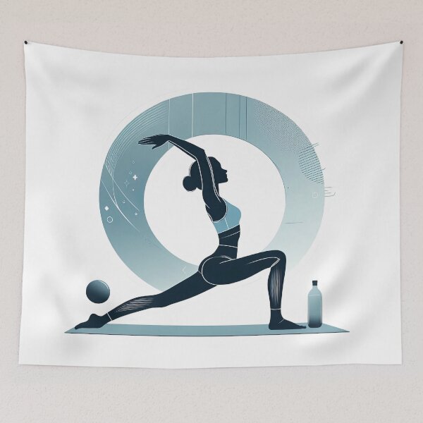 Item preview, Mindful Silhouette Yoga designed and sold by AstridOfficial.