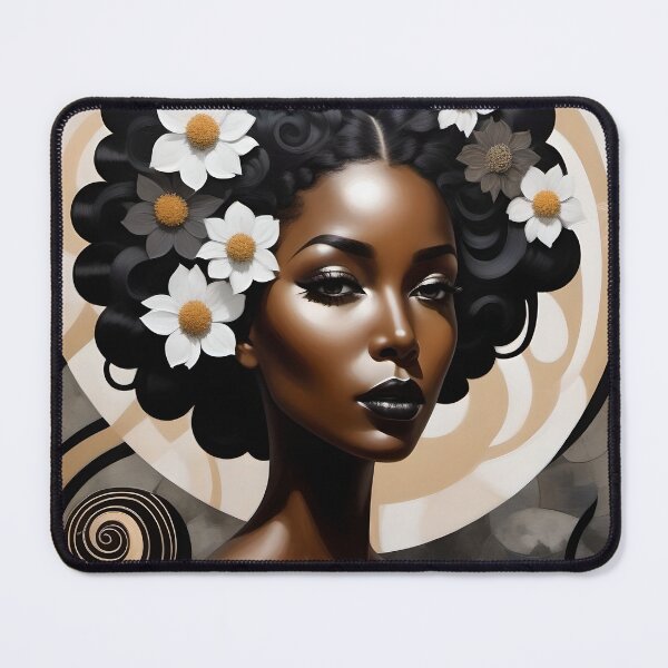 Item preview, Geometric woman portrait, expressionist art designed and sold by lonelymoony.