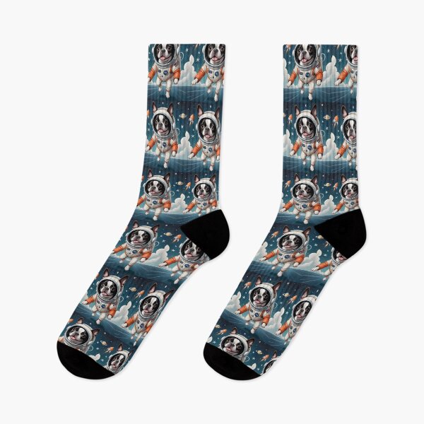 Item preview, One Small Step For Dogs, One Giant Leap For Boston Terriers designed and sold by Hall-O-Gram.