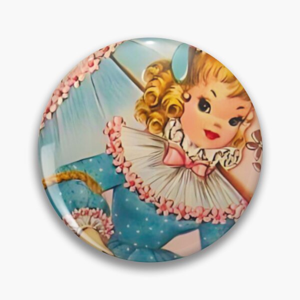 Item preview, Vintage Kawaii Kitsch Girl Lamb Birthday Doll Coquette designed and sold by knickeryknackry.