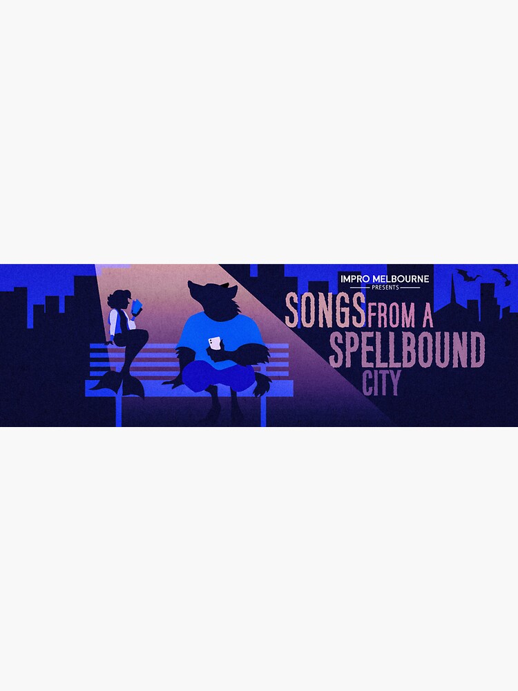 Thumbnail 3 of 3, Sticker, Songs from a Spellbound City designed and sold by ImproMelbourne.