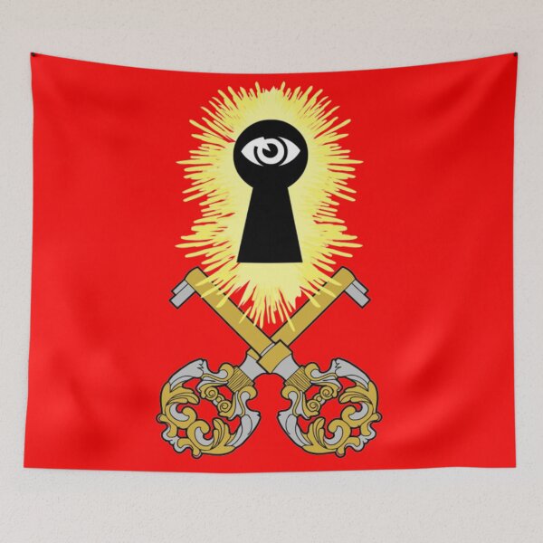 Item preview, Crossed Keys Jolly Roger (Red) designed and sold by MurpheusTech.