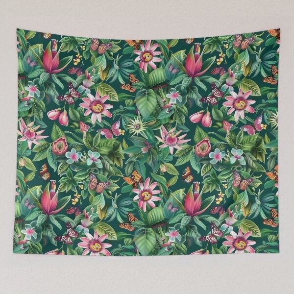Item preview, Passion Flowers and Butterflies designed and sold by junkydotcom.