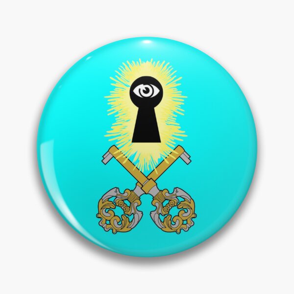 Item preview, Crossed Keys Jolly Roger (Cyan) designed and sold by MurpheusTech.