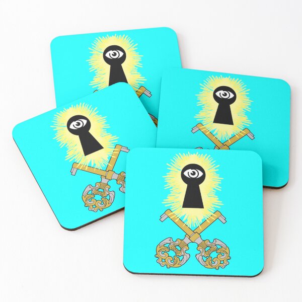 Item preview, Crossed Keys Jolly Roger (Cyan) designed and sold by MurpheusTech.