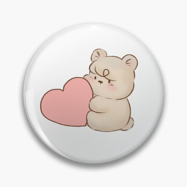 Item preview, Bear with a heart designed and sold by potatoocake.